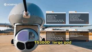 TS300D ist ein großer Pod mit einer zweiachsigen, kreiselstabilisierten Plattform mit vier Rahmen.